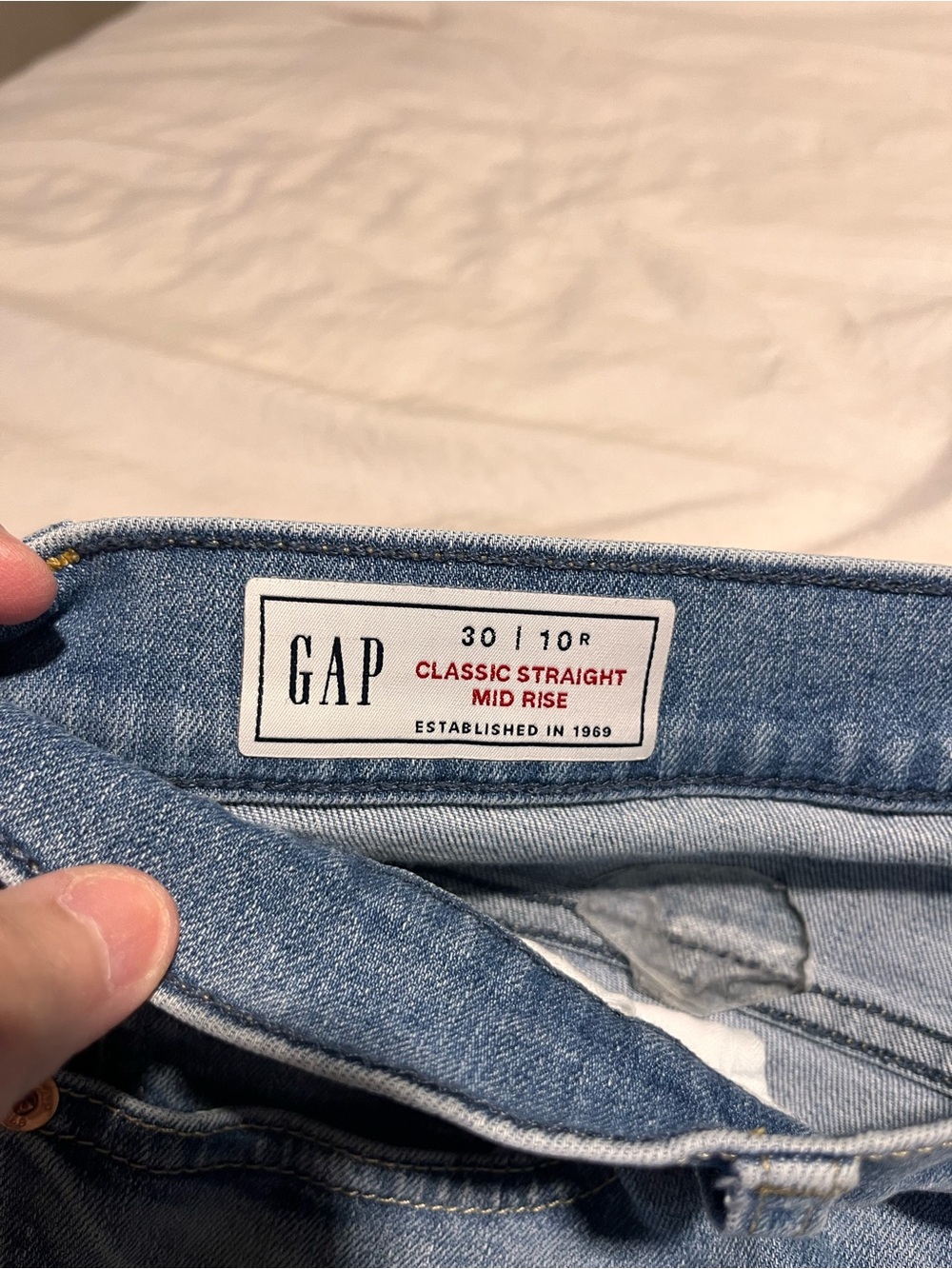 GAP Light Blue Wide-Leg Jeans - Picture 2 of 5